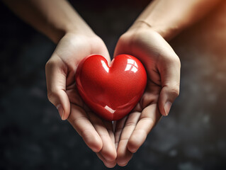 Obraz premium Wonderful World heart day banner design