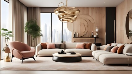 "Transform your space into a work of art with our AI-generated interior design. With visually descriptive and detailed prompts, our platform will help you create a unique and creative space that refle