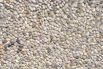 Pebbledash wall detail