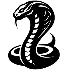 Silhouette of king cobra