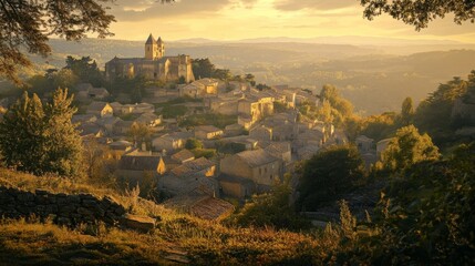 Naklejka premium Auxillac, Languedoc-Roussillon, France.