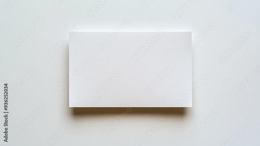 Poster a white square with a shadow on it