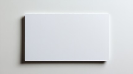 Fototapeta premium A white square with a shadow on it