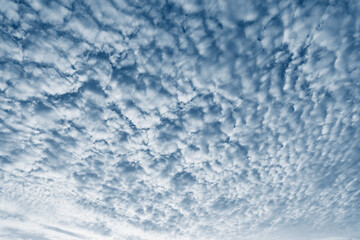 Amazing cloudscape on the sky at evening,