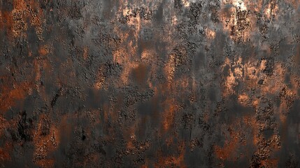 Fototapeta premium Rusty metallic surface with orange and brown hues in an industrial setting during daylight hours