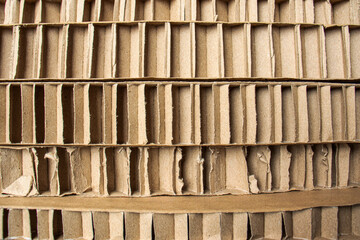 Industrial pressed cardboard, packaging material for packaging, storage, transportation of products and goods, logistics business