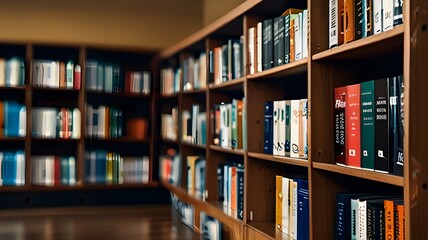Modern School Library with AI-Powered Book Recommendations System
