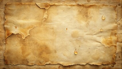 Fototapeta premium Aged, worn paper with subtle tears and creases, exhibiting a soft, creamy texture and warm, earthy tones reminiscent of forgotten memories and antique relics.