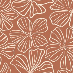seamless pattern with flowers