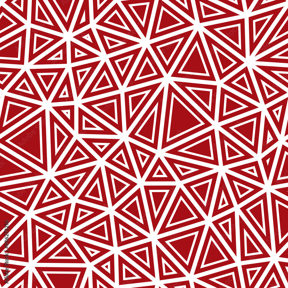 Poster minimal geometric background with medium-sized triangles in a solid color style. repeatable seamless