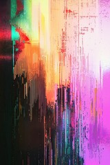 Abstract Glitch Art Background.