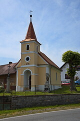 Obraz premium Church in Radosice, Pilsen district in Czech republic, Europe 