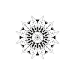 Black and White Mandala Patterns