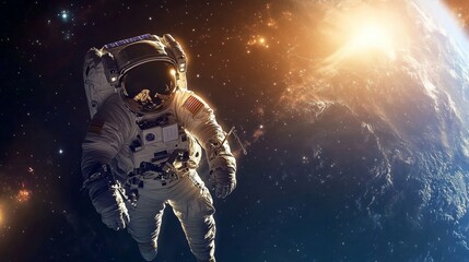 An astronaut's extraordinary voyage through the vastness of space, exploring the wonders and mysteries of the universe.