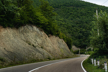 Road in the Caucasus mountains of Georgia