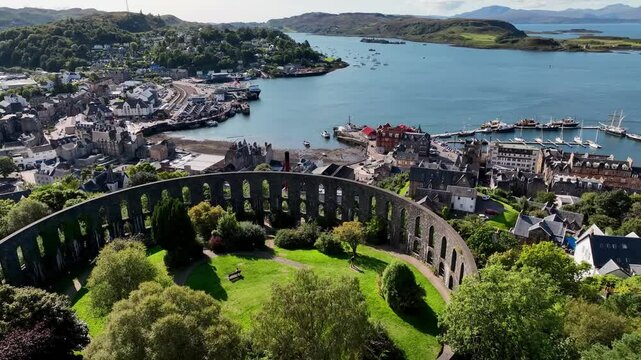 Aerial view of Scottish Highlands, Scotland