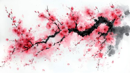 Naklejka premium Watercolor Painting of