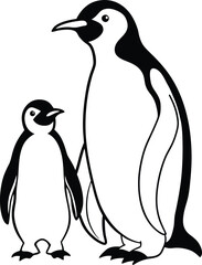 two penguins on a rock