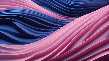 Wavy gradient background transitioning from pastel pink to deep blue 