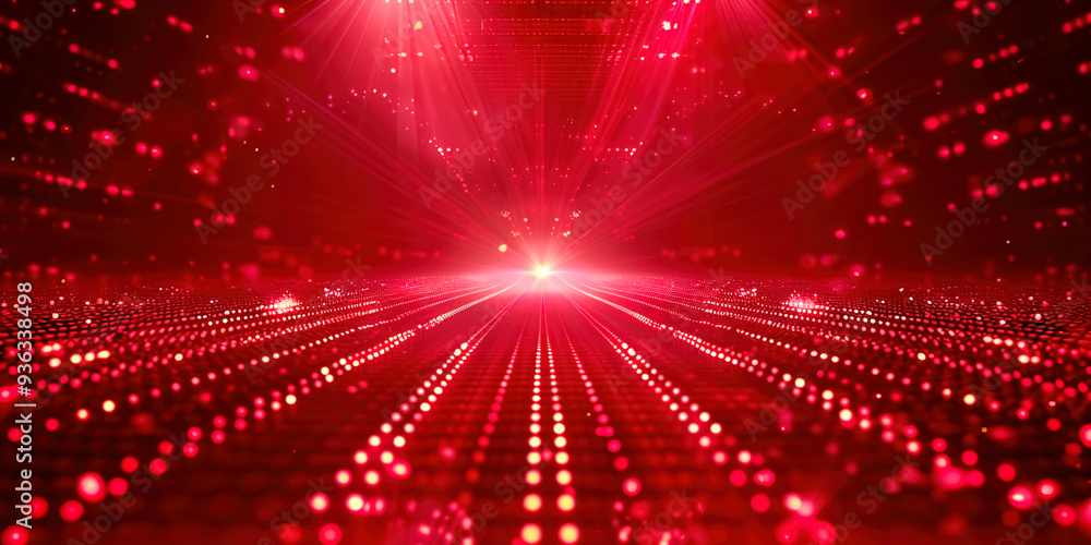 Poster red technological abstract background