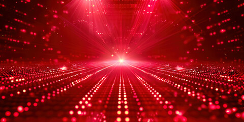 Obraz premium Red Technological Abstract Background