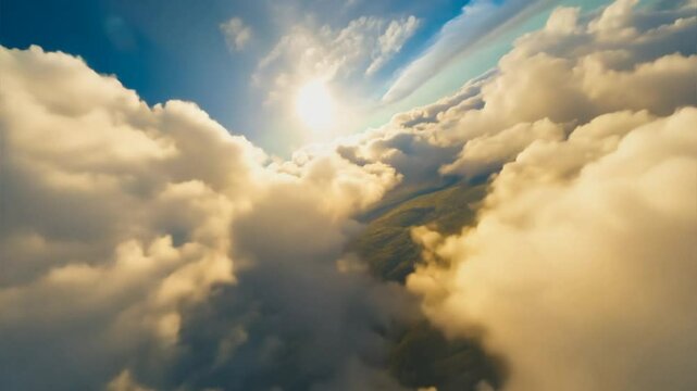  Hyperspeed Journey Through Celestial Clouds