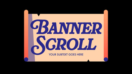 Banner Scroll Titles