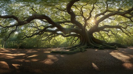 Angel_Oak_Canopy_Panorama_A_panoramic_image