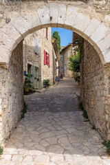 Mirmande, one of the Most Beautiful Villages of France, Drôme. City in southeastern France.,...