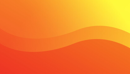 Orange elements with fluid gradient. Dynamic shapes composition. Vector illustration