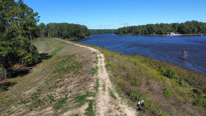 lake and forest , Huntsville state park, Texas, USA
