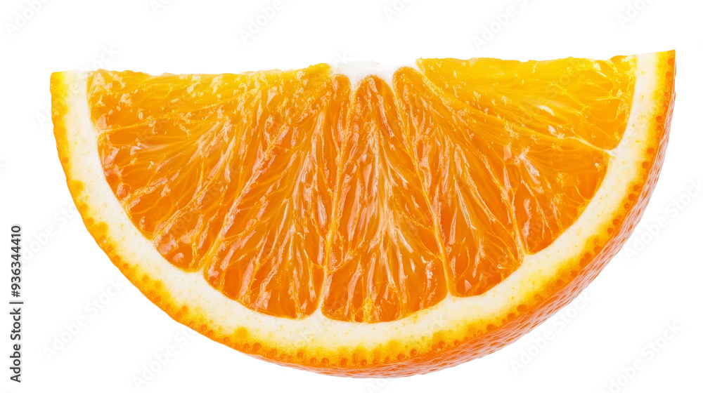 Aufkleber orange slice macro.