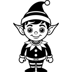 Christmas Elf Vector Illustration