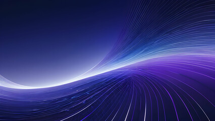 Deep blue smooth bursting line gradient with lines moving from soft silver to lavender creating 