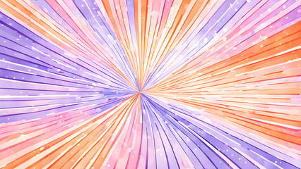 A pastel bursting line Gradient moving from soft peach to lavender 