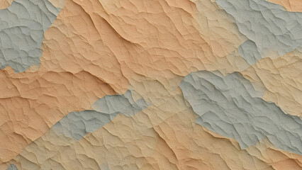 A rustic pastel muted colours wrinkled paper texture background 
