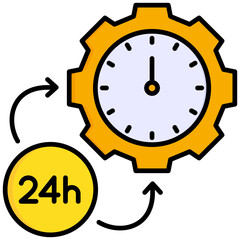 24 Hours Icon