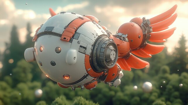 Futuristic Flying Machine