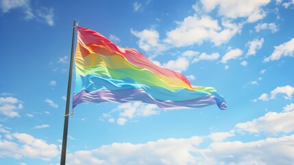 The rainbow pride flag