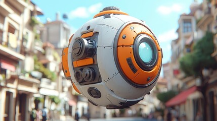 Futuristic Spherical Drone