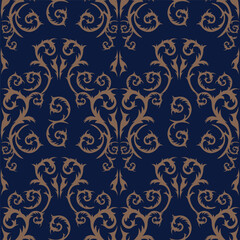 Hand drawn flowers seamless pattern