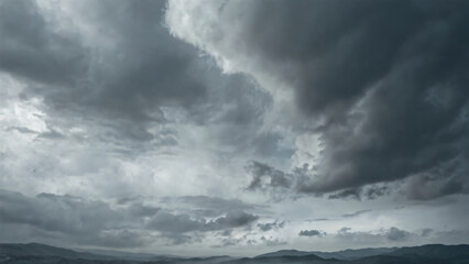 Obraz premium dramatic dark cloudy sky