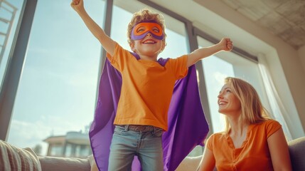 The Boy in Superhero Costume