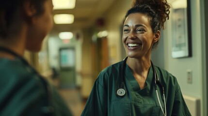 The smiling medical professional