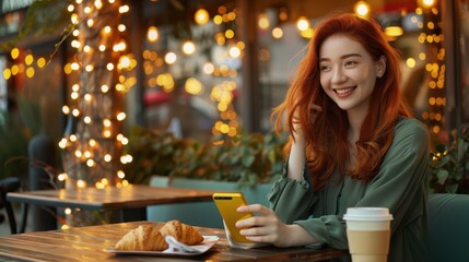A Woman at a Cafe