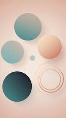Vibrant Abstract Illustration Featuring Dynamic Circles with Colorful Gradients Set Against a Soft Background, Creating a Modern and Eye-Catching Design Ideal for Digital Art and Creative Projects