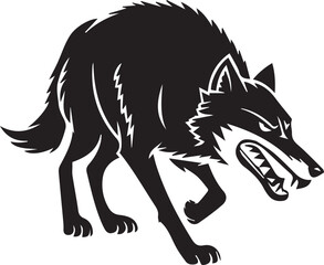vector illustration of wolf