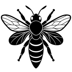 Fototapeta premium Bee silhouette image 