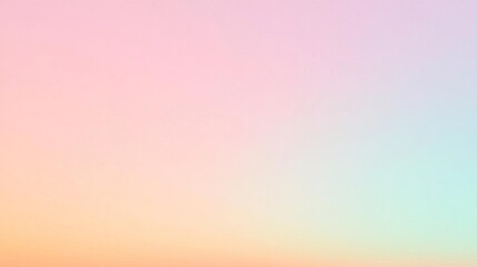 Fototapeta premium Light pastel gradient with peach, lilac, and sky blue, soft color palette, serene background