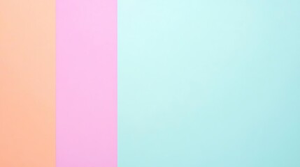 Obraz premium Gentle pastel gradient of lilac, peach, and sky blue, pastel background, smooth transition
